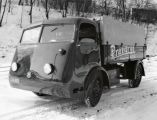 Elektrický nákladní vůz ŠKODA z konce 30. let vyniká moderní konstrukcí budky a nosností až 3 tuny