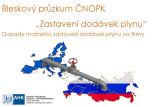 CNOPK dopad zastaveni dodavek plynu na firmy