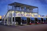 Central electric charging station Mercedes Benz eCitaro